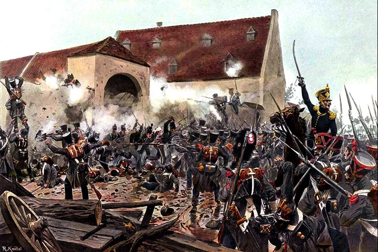 Advance and retreat of a division, at Waterloo (II) …